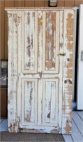 White Painted Primitive Cabinet
