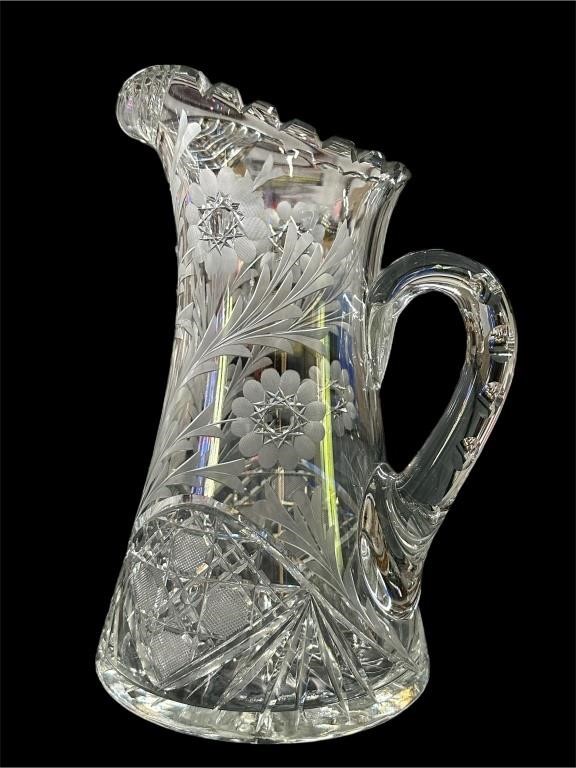 10..5” Crystal Pitcher
