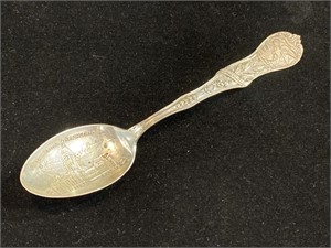 Sterling Silver Souvenir Spoon Springfield IL