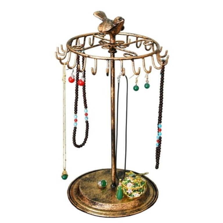 Bird Rotating Necklace Holder/Jewelry Stand/Organi