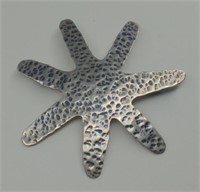 Sterling Silver Starfish Brooch