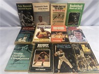 12- PAPERBACK SPORTS BOOKS.  LEGENDS OF THE GAME