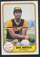 1981 Fleer Dave Winfield Baseball Card
