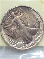 1943 Walking Standing liberty 1/2 dollar silver