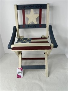Child's Wood Folding Chair