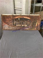HIRES ROOT BEER TIN SIGN, RUSTED, 12 X 30"
