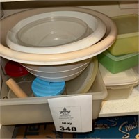 Assorted Plastic & Glass Storage Ware