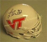 Logan Thomas Autographed Mini VT Helmet