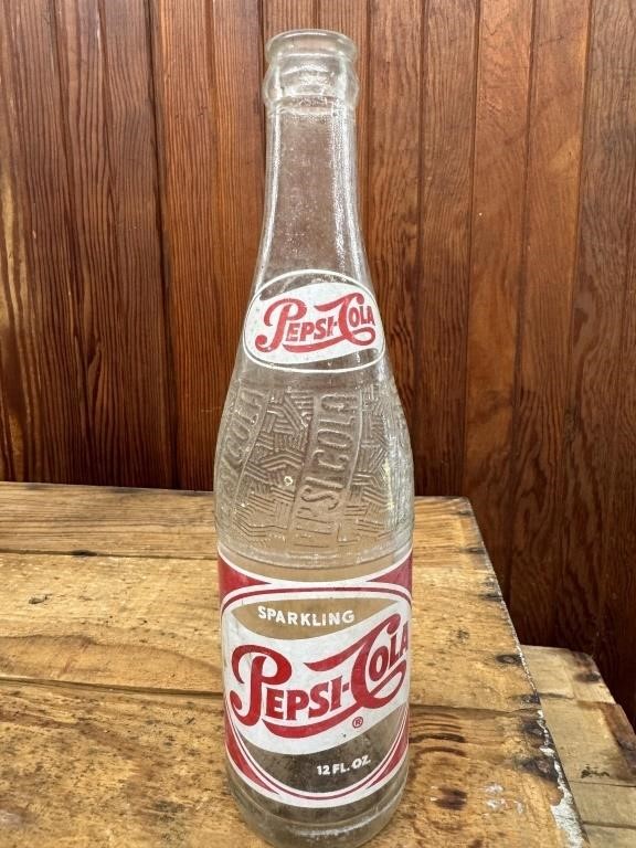 1950's 12Oz Pepsi Cola Soda Bottle