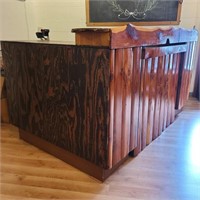 Custom Cedar Facade Retail Bar / Workstation