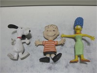 Snoopy, Linus Van Pelt & Marge Simpson Toys