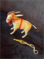 Vintage Wind Up Donkey with Key