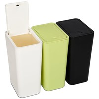 3 Pack 10L / 2.6 Gallon Small Trash Can with Lid