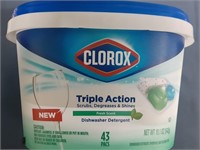 CLOROX TRIPLE ACTION DISH PODS(43 PK)