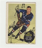 1961 Topps Andy Hebenton Hockey Card