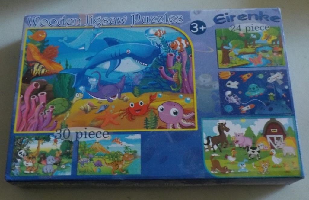 Wooden Puzzles for Kids, 6 Pack of 30 Piece puzzle