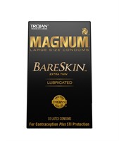 Trojan Magnum Bareskin Lubricated Large Size