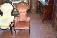 Victorian Style "His" Chair