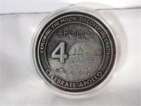 Apollo 40th Anniv. Medal made from Moon flown meta