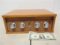 Vintage Amplifier in Wood Cabinet - Untested