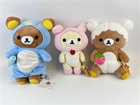 Rilakkuma Plush Stuffed Bears W/ Tags Largest 15"