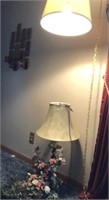Hanging/table Lamps And Silk Arrangement