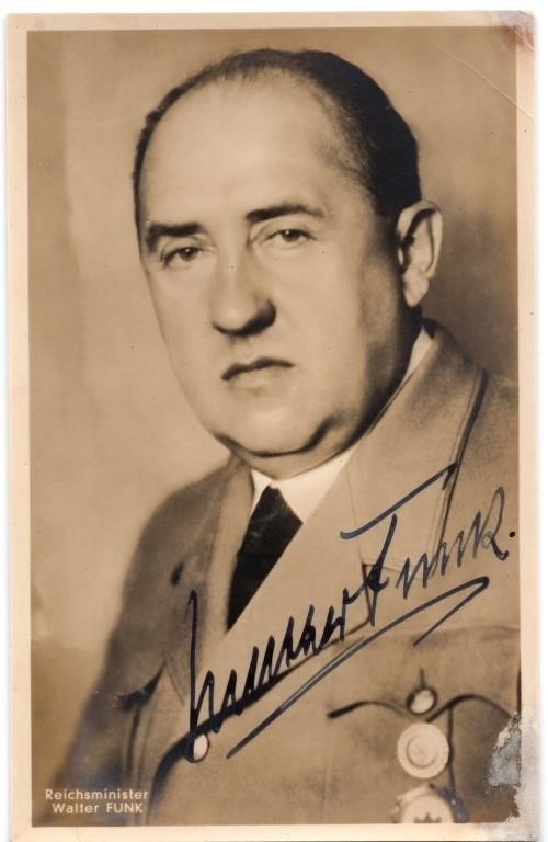 Autographed Postcard of Walter Funk