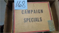 Campaign Specials Cigar Box w/Advertising Pencils