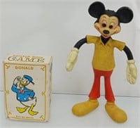 Vintage posable Mickie M & Donald Duck game