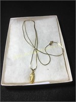 Alaskan Gold Nugget on 14kt Gold Chain