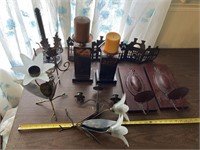 Metal candle holder lot