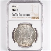 1900 Morgan Dollar NGC MS63