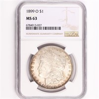 1899-O Morgan Dollar NGC MS63