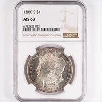 1880-S Morgan Dollar NGC MS63