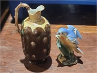 Vase & Bird Figurine