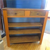 Rustic Cabinet/Bookcase - 2 Drawers/3 Shelves