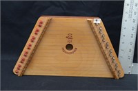 LAP HARP DULCIMER 15 STRING WOODEN INSTRUMENT