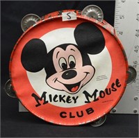 VINTAGE MICKEY MOUSE CLUB TAMBOURINE