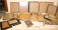 Box Lot of Photo Frames Pewter Train