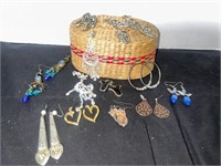 Vintage costume jewelry- earrings