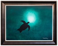 Wyland- Original Painting on Canvas "Sea Turtle"