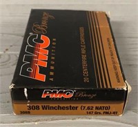 (20) Rounds PMC 308 Winchester Ammo