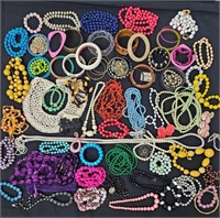 Large Lot of Pinup Retro Costume Jewelry