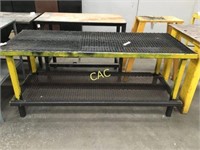 6'x2.5'x3' 2tier Expanded Metal & Plywood Table