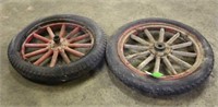(2) Model-T Tires & Rims