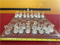 Glass Chess Set, Complete