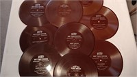 (11) 1940’s One Sided 33 RPM Records.