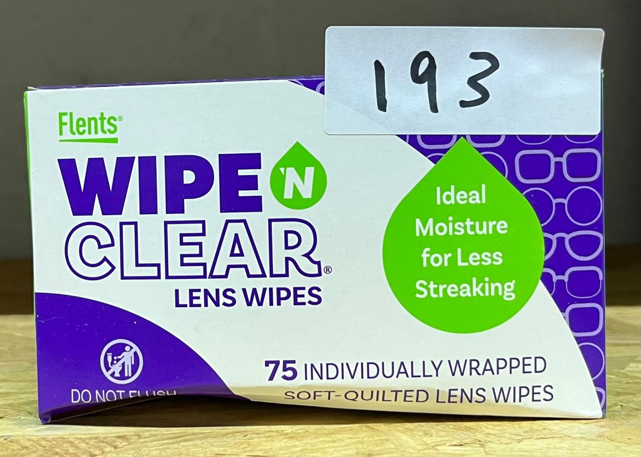 Wipe N Clear Lens Wipes, 75ct