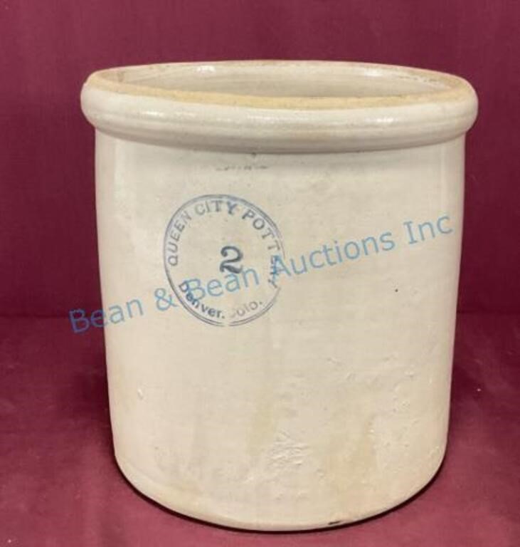 2 Gallon Denver Queen city pottery crock