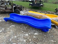 8' Blue Playground Slide